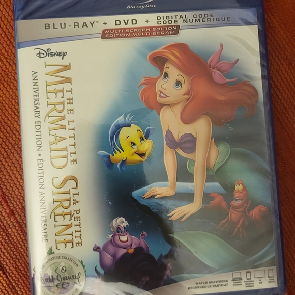 Disney's The Little Mermaid Blu-ray + DVD + Digital Code in 100 Years Slip case - Picture 4 of 6